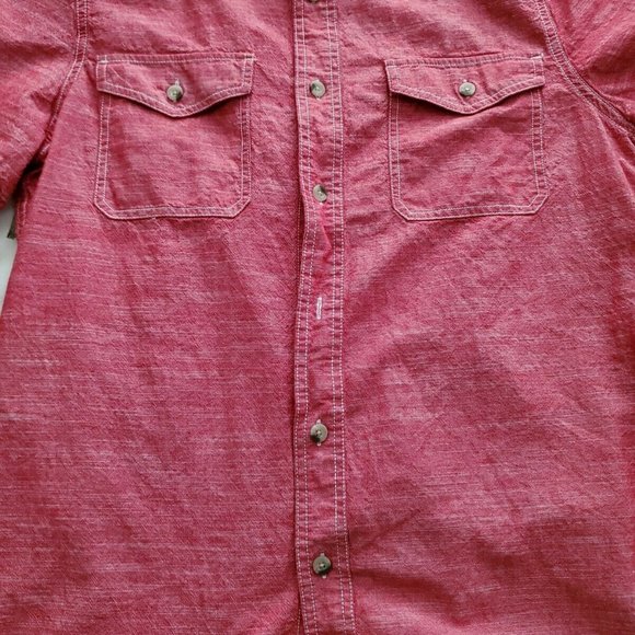 WOOLRICH Button Down Short Sleeve Shirt Mens Size M Medium - Picture 2 of 11